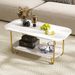 Modern 2-tier Marble Top Coffee Table_maomaolike.com