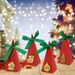 20PCS Christmas Candy Boxes 4 Styles Christmas Treat Gift Boxes Cute DIY Paper Box With Ribbon Triangle Sweet Boxes For Birthday Christmas Party Supplies_maomaolike.com