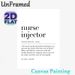 Nurse Injector Definition Painting Poster, Minimalist Black & White Text Art Poster, Honors Licensed Medical Injectors, Ideal For Medical Clinics And_maomaolike.com