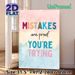 Inspirational Quote Painting Poster, Soft Watercolor Style Pastel-toned Motivational Text Poster, Uplifting Encouraging Message Ideal For Office_maomaolike.com
