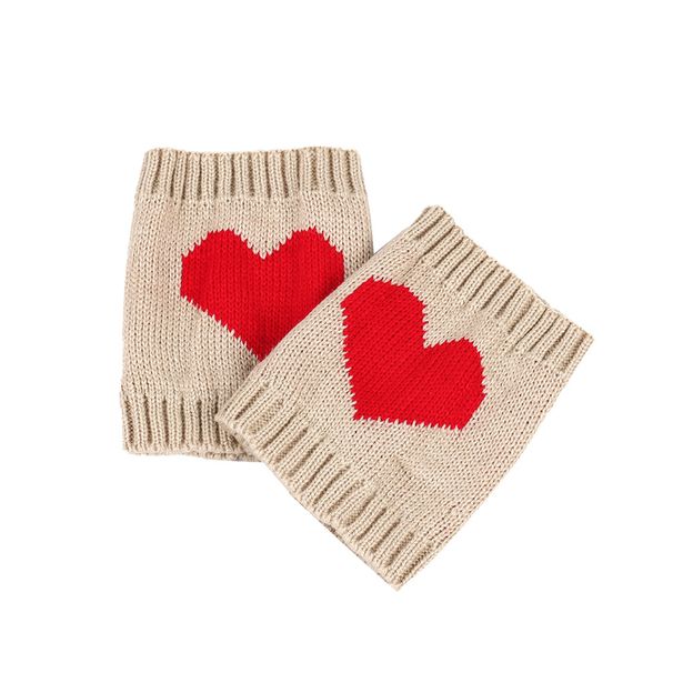 Unisex Love short foot coverings Knitted wool warm boots for men and women leg warmers acrylic wool short socks_maomaolike.com