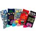 Unisex Autumn and winter new long tube happy socks for men and women couple letters flower AB casual abstract socks_maomaolike.com