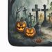 Graveyard Spooky Halloween Memory Foam Kitchen Mat Machine Washable Anti-Fatigue Mat Cushion Comfort Bath Mat Or Kitchen Rug_maomaolike.com