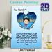Ya Mahdi Islamic Themed Painting Poster, Soft-toned Cartoon Style Poster, Warm Spiritual Design With Mosque And Praying Figure, Ideal For Home Prayer_maomaolike.com