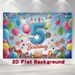 5th Birthday Party Banner - 2D Flat Polyester Garland Balloon Backdrop, Wall Hanging Photo Props, Party Decor_maomaolike.com