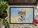 Alaskan Klee Kai Hippie Dawg Doormat Front Door Mat Indoor Outdoor Rugs For Entryway, Non Slip Washable Low Pile, 24H X 36W_maomaolike.com