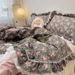 Wholesale INS Girl Heart Korean Small Floral Four-Piece Princess Style Double-Layer Lace Edge Pure Cotton 4-Piece Set_maomaolike.com