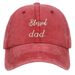 Unisex Washed cotton embroidery blessed dad baseball cap Cotton hat Dad hat Hip hop hat_maomaolike.com