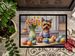 Decorating Easter Yorkshire Terrier Doormat Front Door Mat Indoor Outdoor Rugs For Entryway, Non Slip Washable Low Pile, 24H X 36W_maomaolike.com