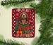 Otterhound Holiday Christmas Porcelain Ornament Christmas Tree Hanging Decorations For Home Christmas Holiday, Rectangle, Gift, Multicolor_maomaolike.com