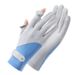 Sun protection gloves women's thin summer outdoor UV protection breathable flip anti-slip color matching riding ice silk gloves_maomaolike.com