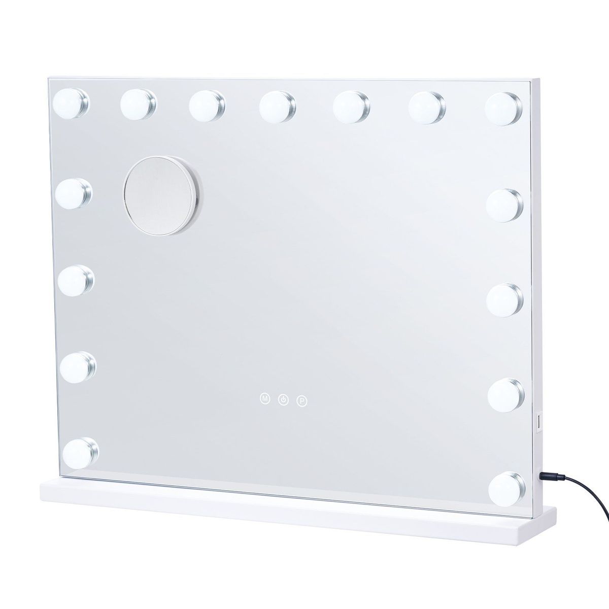 VEVOR Hollywood Vanity Mirror With Lights W/ USB Desktop Wall-mount 22.8x18.1 In_maomaolike.com