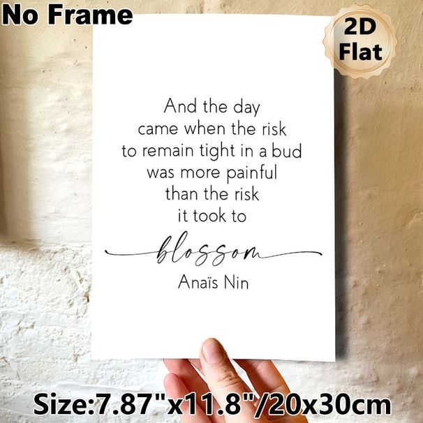 Inspirational Quote Painting Poster, Minimalist Black & White Typographic Poster, Thought-provoking Growth-focused Motivational Message, Ideal For_maomaolike.com
