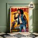 Bon Scott Rock-and-Roll Painting Poster, Vintage Vibrant Retro Rock Star Performance Scene Poster, Retro Rock Art Decor Suitable For Music Studio_maomaolike.com