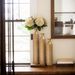 Metal Decorative Vases High Distress Metal Center Vases With Growing Vine Patterns, Set Of 3 Vases For Home Decoration 34 ", 29 ", 25 "H, Gold_maomaolike.com