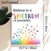 Inspirational Spectrum Motivational Painting Poster, Vibrant Rainbow-hued Typography With Flying Colorful Birds Poster, Uplifting Positive Message_maomaolike.com