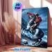 Napoleon Crossing The Alps Painting Poster, Dramatic Realistic Historical Scene Poster, Elegant Vintage Wall Decor Suitable For Home, Study And Office_maomaolike.com
