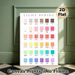 Light Spring Color Palette Painting Poster, Clean Minimalist Color Swatch Poster, Practical Color Reference Tool For Studio, Home Workspace And_maomaolike.com
