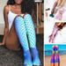 Unisex 3D printed socks Knee-high stockings Mermaid print socks_maomaolike.com