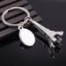 Unisex Personalized creative tourism souvenirs Paris style jewelry Paris Tower key chain lettering_maomaolike.com
