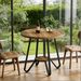 Round Dining Table, Small Kitchen Table With Open Shelves For 2_maomaolike.com