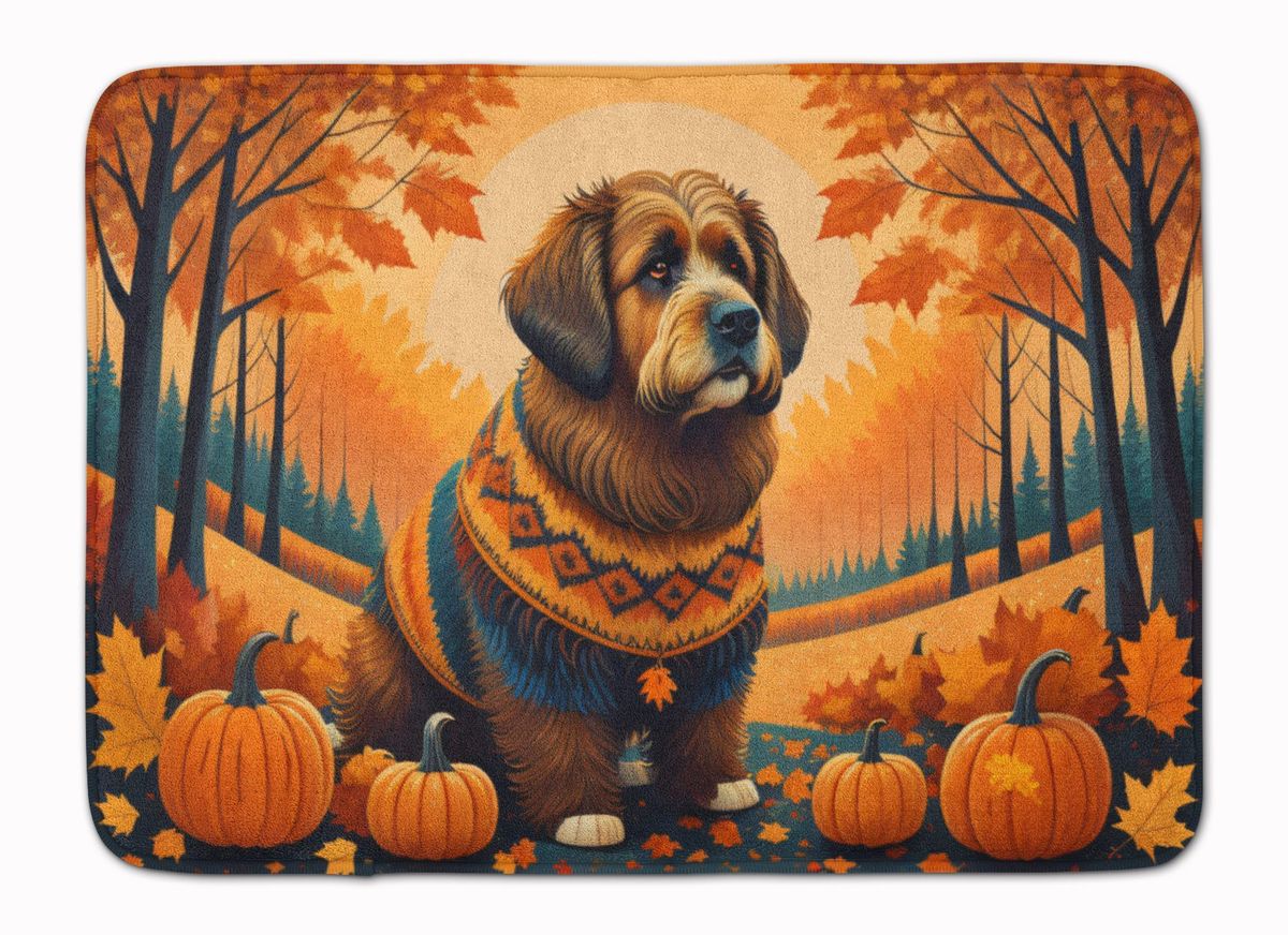 Briard Fall Memory Foam Kitchen Mat Machine Washable Anti-Fatigue Mat Cushion Comfort Bath Mat Or Kitchen Rug_maomaolike.com