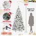 9ft PVC/Hard Needle Mixed Flocked Tree_maomaolike.com