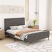 Full Size Bed Frame Wood Slat Support With Headboard & Footboard_maomaolike.com