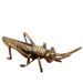top-sale New Antique Bronze Tea Pet Brass Desk Decoration Flying Yellow Prosperity Locust Ornament Retro Pure Copper_maomaolike.com
