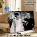 Frankenstein & Bride Of Frankenstein Painting Poster, Vintage Monochrome Classic Horror Scene Poster, Nostalgic Spooky Art Ideal For Home Wall Decor_maomaolike.com
