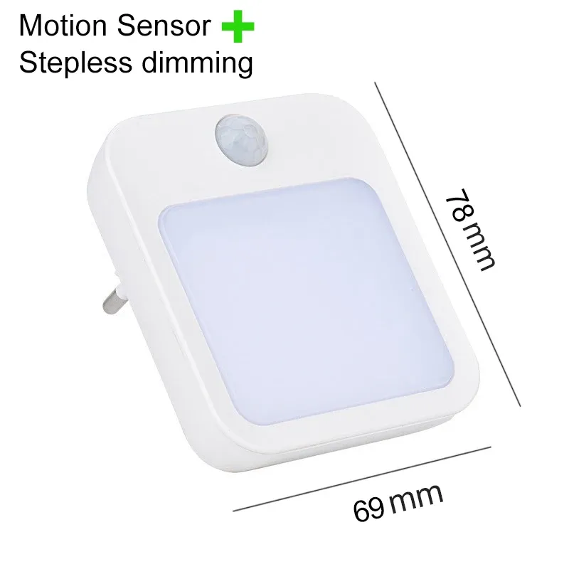 Motion Sensor LED EU/US Plug Lamps Children'S Light Wireless Night Lamp For Bedside Table Bedroom Nigh_maomaolike.com