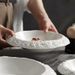 Rock Pattern Ceramic Household Deep Dish Creative Hotel Restaurant Tableware High-end White Dinner Soup Plate_maomaolike.com