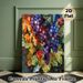 Grape Themed Painting Poster, Vibrant Stained Glass Mosaic Style Poster, Eye-catching Artistic Decor Suitable For Kitchen, Dining Room And Living Area_maomaolike.com