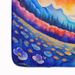 Periwinkles In Color Memory Foam Kitchen Mat Machine Washable Anti-Fatigue Mat Cushion Comfort Bath Mat Or Kitchen Rug_maomaolike.com