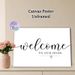 Welcome Home Themed Painting Poster, Minimalist Black & White Calligraphy Style Poster, Warm Welcoming Decor Ideal For Entryway, Living Room_maomaolike.com