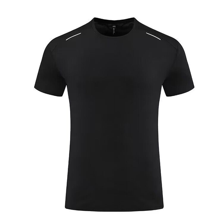 Men's Clothing Sports Quick-Drying Clothes T-Shirt Training Running Fitness Clothes Ice Silk Short Sleeves Loose Breathable Round Neck_maomaolike.com