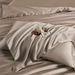 New LF Grade 100s Austrian Lenzing Tencel Four-Piece Set Spring Summer Solid Color Simple Silky Naked Sleep Sheet Bed Skirt_maomaolike.com