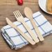 50PCS Disposable Wooden Forks Spoons Knives Suitable For Dessert Ice Cream Fruit Tableware Kitchen Wedding Birthday_maomaolike.com