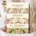 Religious Names Of God Painting Poster, Vintage Soft-toned Botanical Patterned Poster, Serene Faith-inspired Decor Ideal For Living Room, Prayer Area_maomaolike.com
