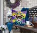 Jack Russell Terrier King Of Mardi Gras Throw Pillow Machine Washable, Indoor Outdoor Decorative Pillow For Couch, Bed Or Patio, 18Hx18W_maomaolike.com