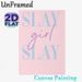 Slay Girl Themed Painting Poster, Pastel Pink & Blue Dual-style Typography Poster, Motivational Inspirational Decor, Suitable For Bedroom And Vanity_maomaolike.com