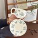 Vintage Light-luxury Coffee Cup, Handcrafted With A High-end Feel, Floral Ceramic Mug, High Aesthetic Value, Ins-style_maomaolike.com