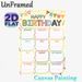 Birthday Tracker Painting Poster, Vibrant Hand-drawn Birthday Calendar Poster, Practical Monthly Birthday Record Layout For Home, Office And Party_maomaolike.com