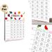 Food Try Reward Chart Painting Poster, Vibrant Fruit & Vegetable Themed Poster, Practical Tool To Track Food Exploration Progress For Home Kitchen_maomaolike.com
