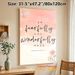 Bible Verse Psalm 139:14 Painting Poster, Soft Watercolor Style With Delicate Floral Accents Poster, Inspirational Religious Quote Decor For Bedroom_maomaolike.com