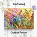 Floral & Plant Mosaic Painting Poster, Vibrant Colorful Stained-glass Style Art Poster, Eye-catching Decorative Artwork Suitable For Living Room_maomaolike.com