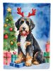Bernedoodle Christmas Reindeer Garden Flag Mailbox Flag Decorative Yard Flag Banner Outside Patio Artwork Yard Flower Beds, Garden Size, Multicolor_maomaolike.com