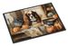 Cavalier Spaniel Fall Kitchen Pumpkins Doormat Front Door Mat Indoor Outdoor Rugs For Entryway, Non Slip Washable Low Pile, 24H X 36W_maomaolike.com