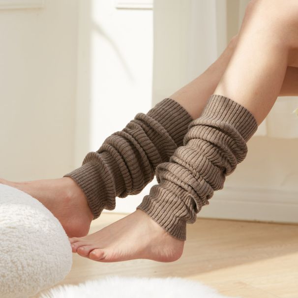 Stack stocking knitted leg warmers Vintage ins student stocking white socks_maomaolike.com