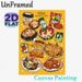 Korean Cuisine Painting Poster, Vibrant Cartoon-style Assorted Classic Korean Dishes Poster, Appealing Food Artwork Ideal For Restaurant, Kitchen And_maomaolike.com